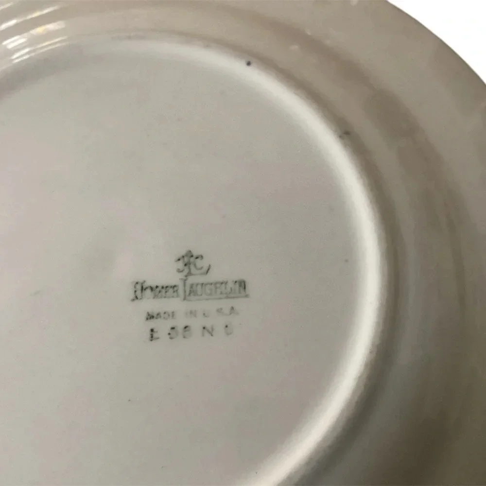 Homer Laughlin desert plates vintage made in USA willow ware Asian Orien…